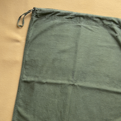 1970s U.S. Military Sateen Green Laundry Barracks Bag  - Shop ThreadCount Vintage Co.