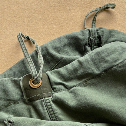 1970s U.S. Military Sateen Green Laundry Barracks Bag  - Shop ThreadCount Vintage Co.