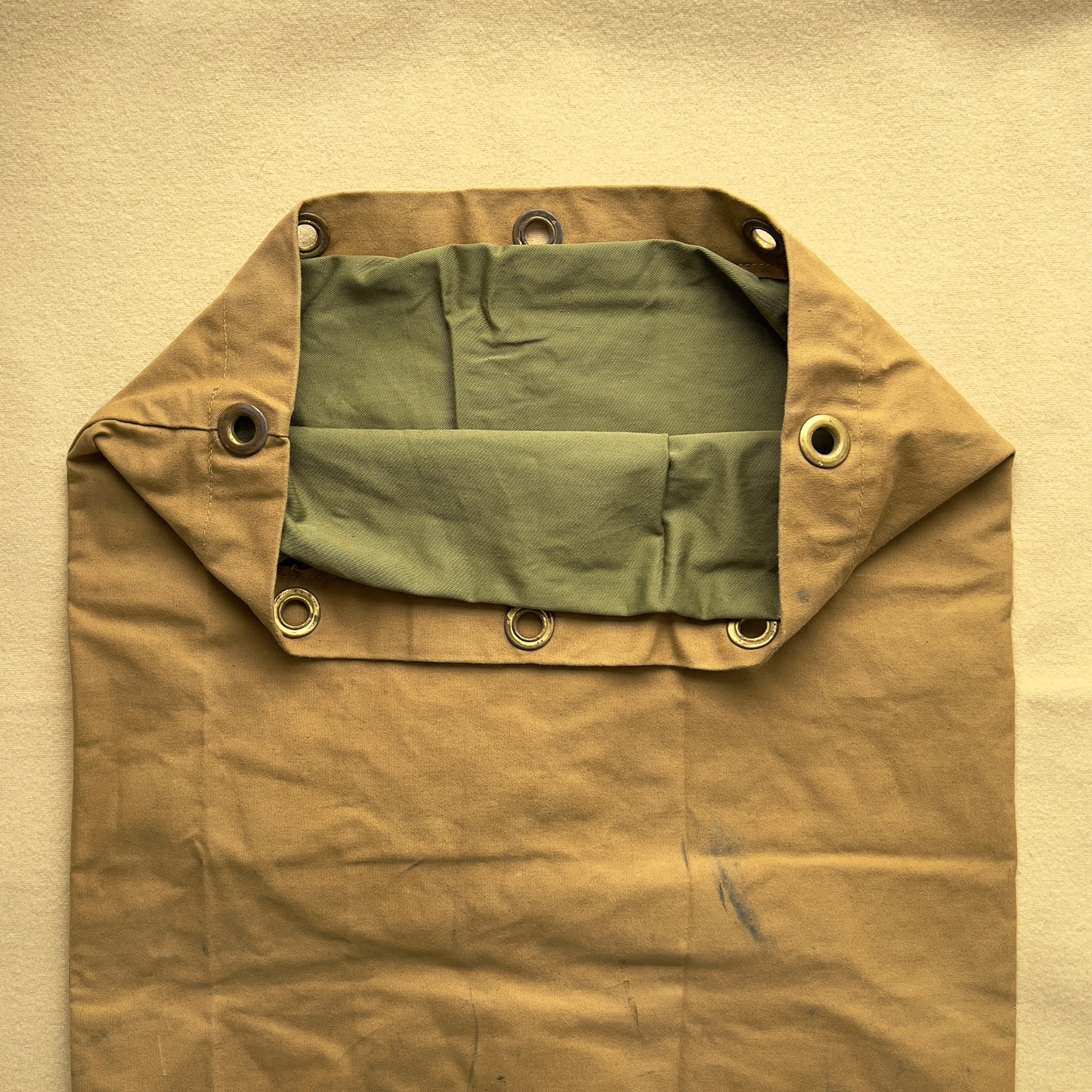 Vintage 1950s Boy Scouts Of America Tan Canvas Drab Duffle Bag  - Shop ThreadCount Vintage Co.