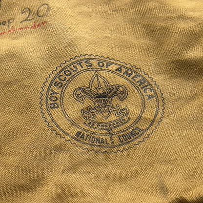 1950s Boy Scouts Of America Tan Canvas Drab Duffle Bag  - Shop ThreadCount Vintage Co.