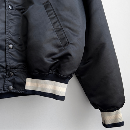 1990s Chicago White Sox Black Satin Bomber Jacket  - Shop ThreadCount Vintage Co.