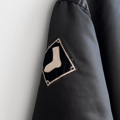 1990s Chicago White Sox Black Satin Bomber Jacket  - Shop ThreadCount Vintage Co.