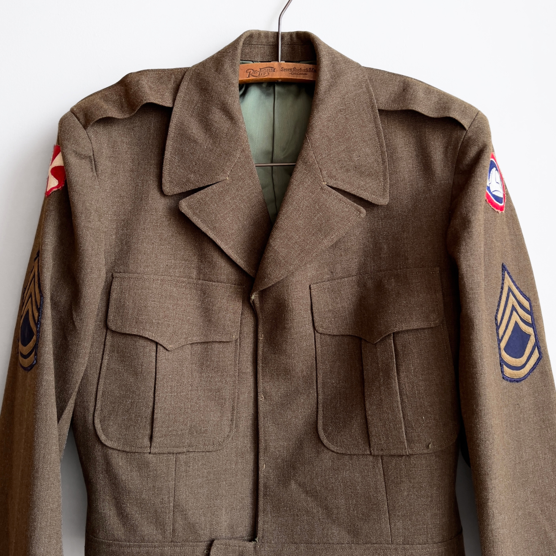 Vintage 1950s U.S. Army Wool Uniform IKE Jacket  - Shop ThreadCount Vintage Co.