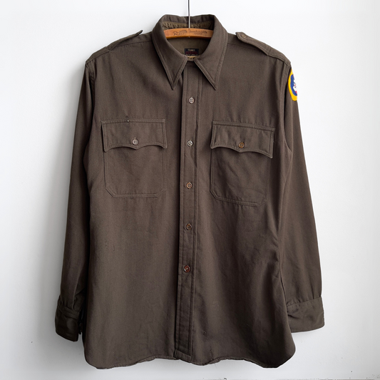 Vintage 1940s U.S. Army Officers Regulation Uniform Shirt  - Shop ThreadCount Vintage Co.