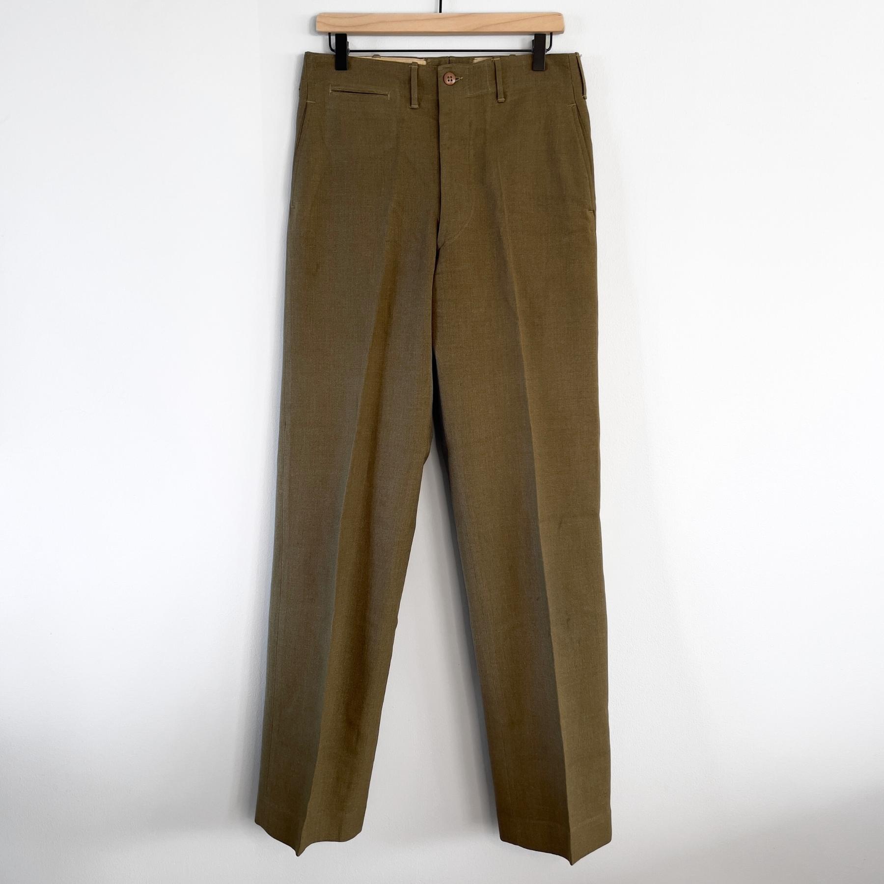 Vintage 1940s WW2 U.S. Army Serge Wool Field Pants  - Shop ThreadCount Vintage Co.