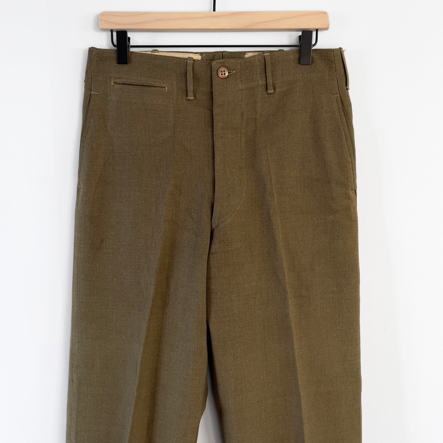 Vintage 1940s WW2 U.S. Army Serge Wool Field Pants  - Shop ThreadCount Vintage Co.