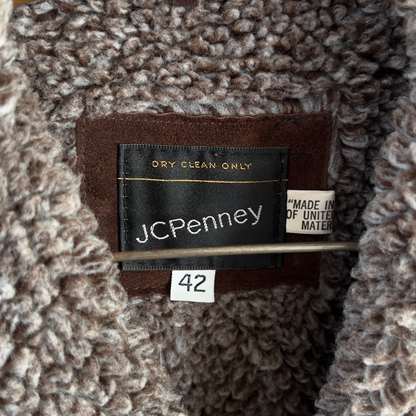 1970s Dark Brown Split Cowhide Leather Coat  - Shop ThreadCount Vintage Co.