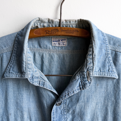 1950s Hercules Rough Shod Chambray Shirt  - Shop ThreadCount Vintage Co.