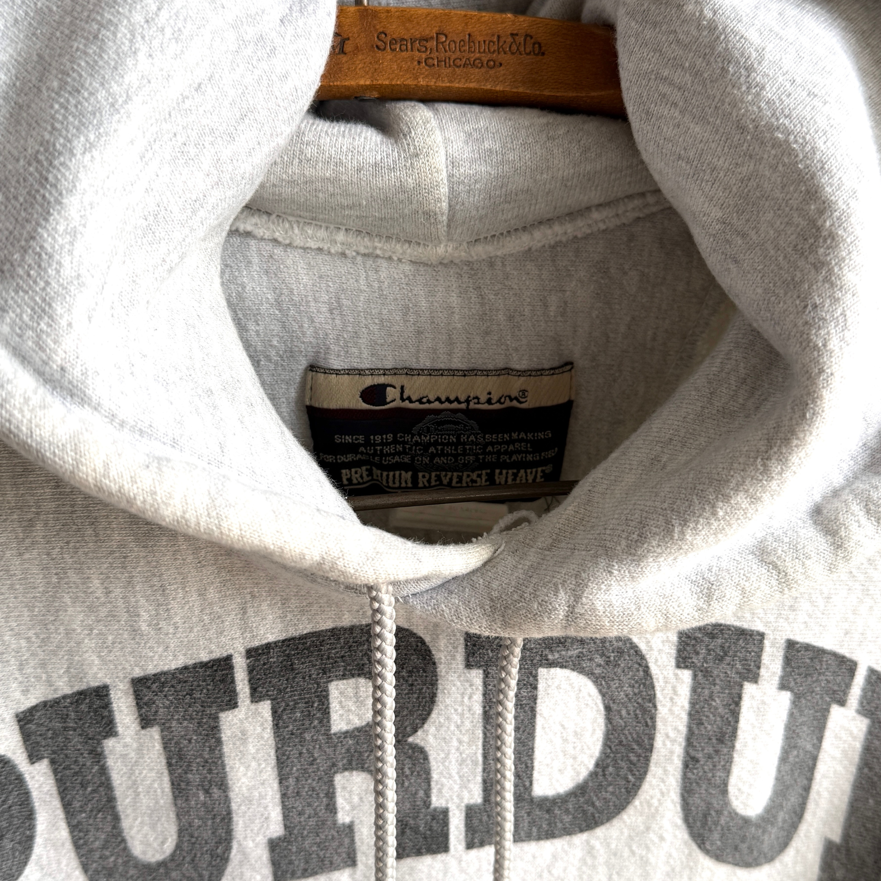 Vintage 1990s Purdue Crew Grey Reverse Weave Hoodie  - Shop ThreadCount Vintage Co.