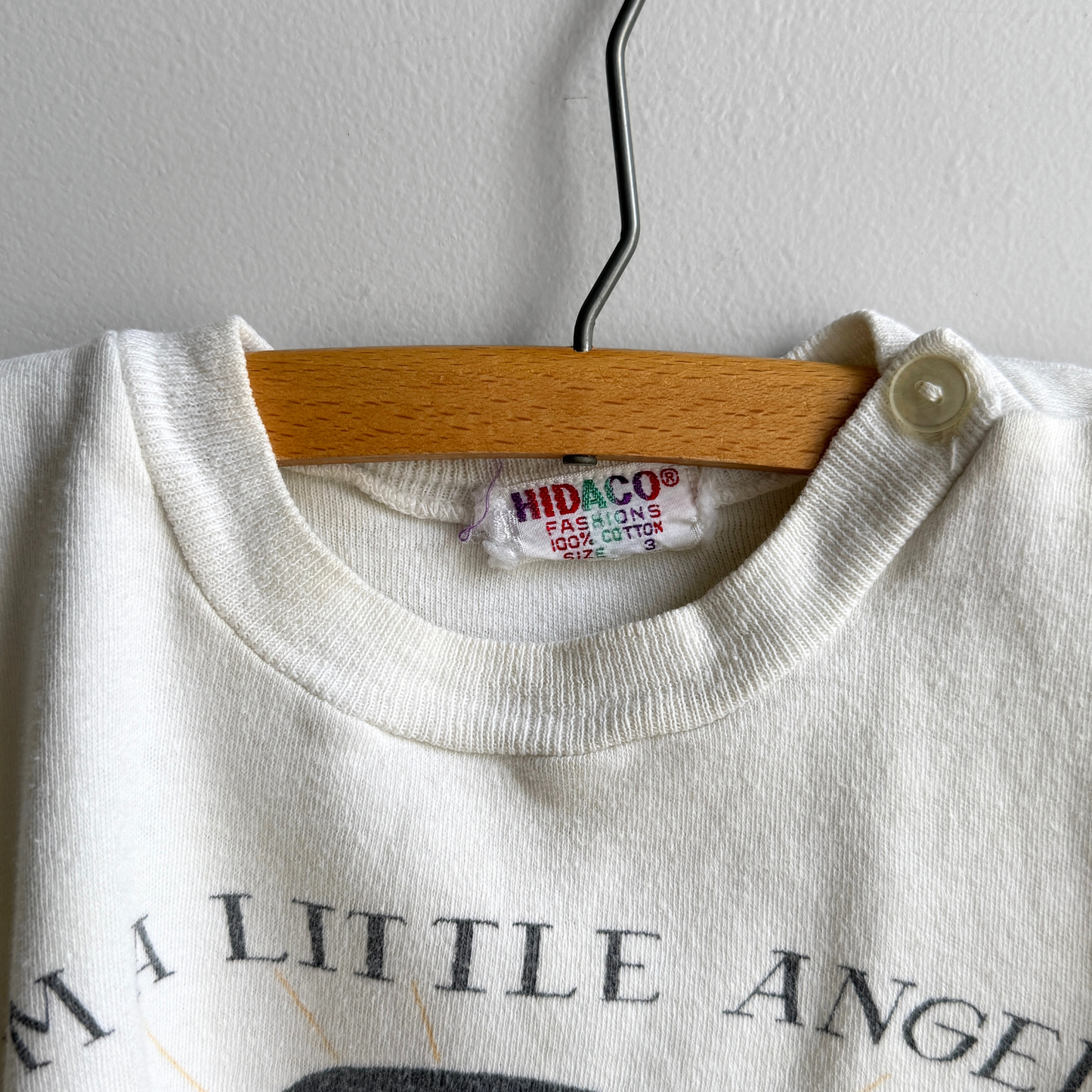 Vintage 1960s I'm A Little Angel Graphic Tee  - Shop ThreadCount Vintage Co.