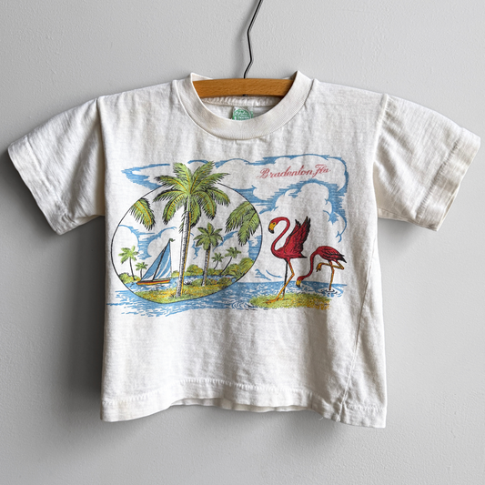 Vintage 1950s Bradenton Florida Sailing Souvenir Tee  - Shop ThreadCount Vintage Co.