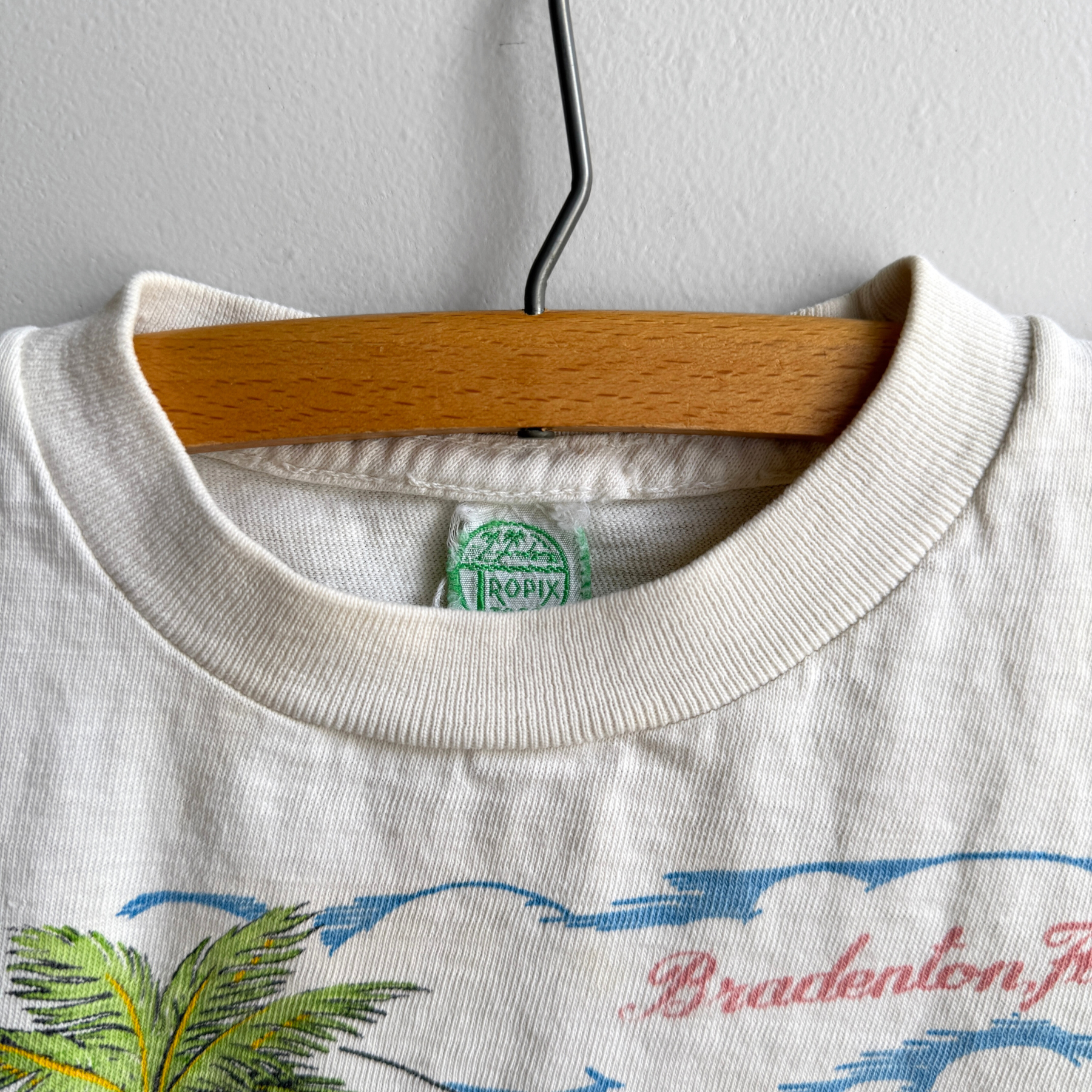 Vintage 1950s Bradenton Florida Sailing Souvenir Tee  - Shop ThreadCount Vintage Co.