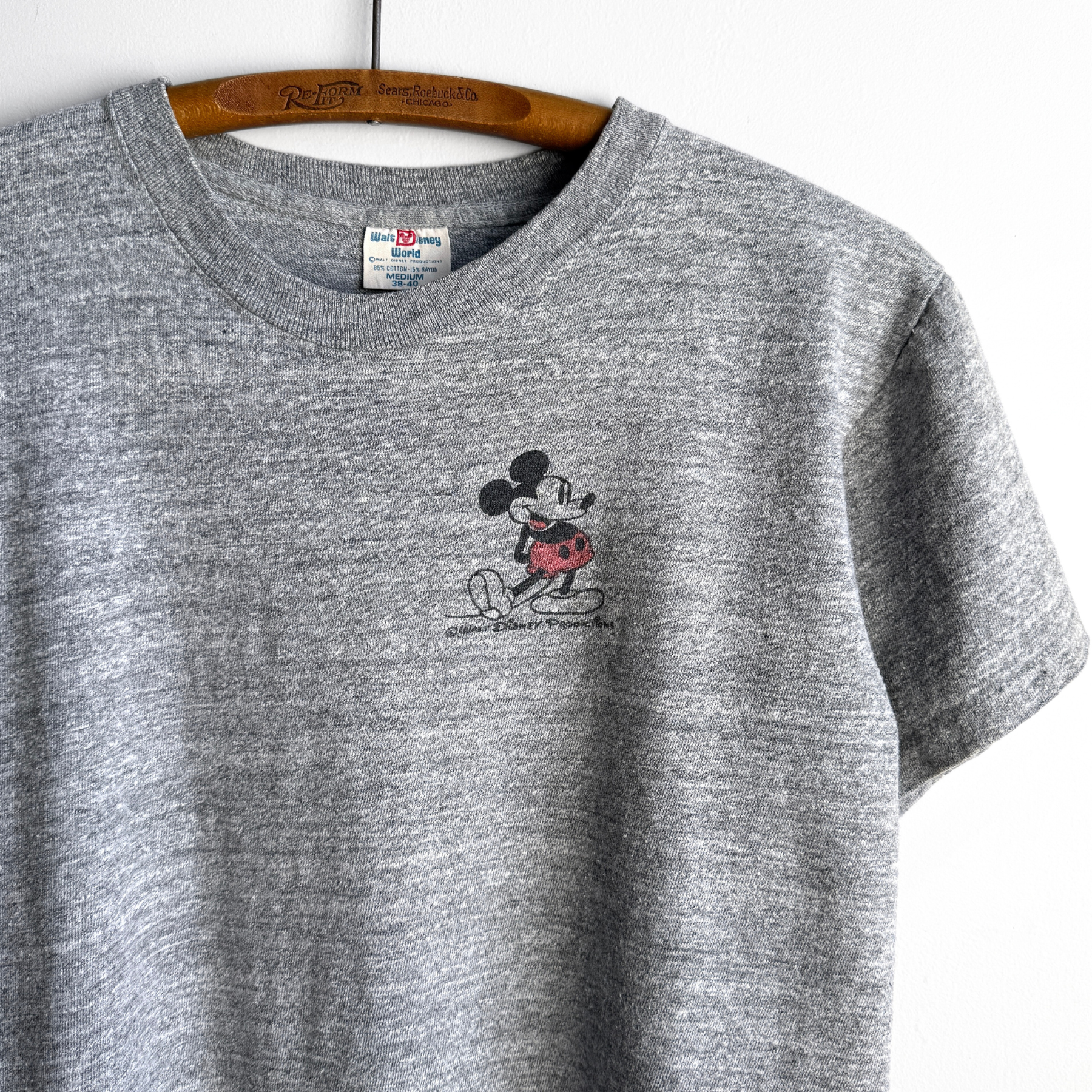 Vintage 1960s Walt Disney World Mickey Mouse Graphic Tee  - Shop ThreadCount Vintage Co.