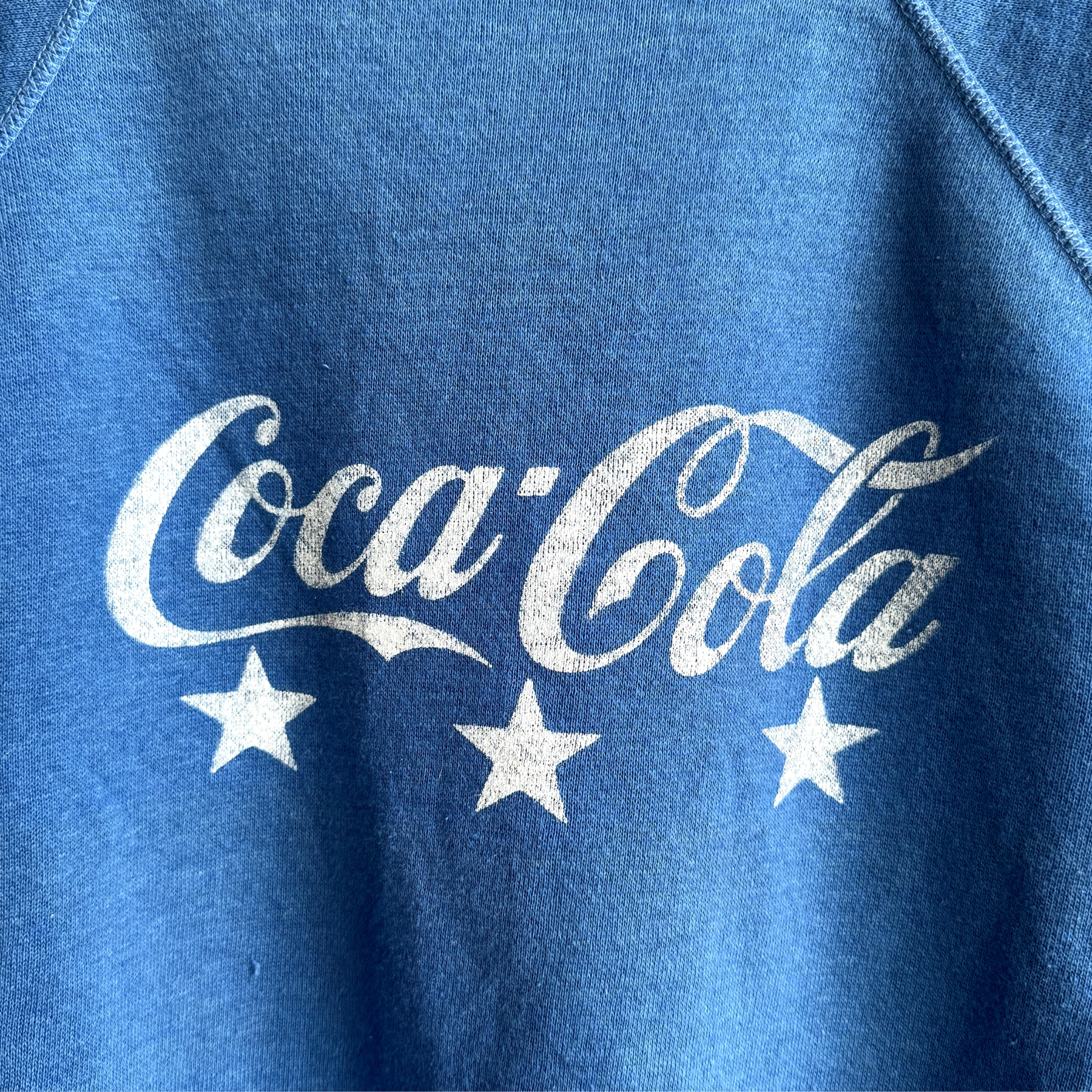 Vintage 1980s Coca Cola Graphic Short Sleeve Sweatshirt  - Shop ThreadCount Vintage Co.