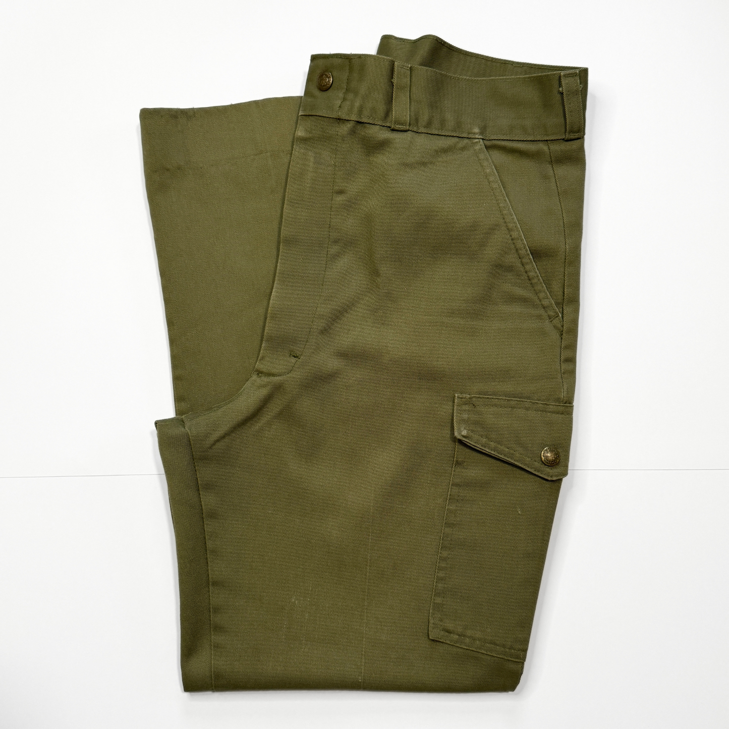 Vintage 1960s Boy Scouts of America Olive Green Uniform Pants  - Shop ThreadCount Vintage Co.