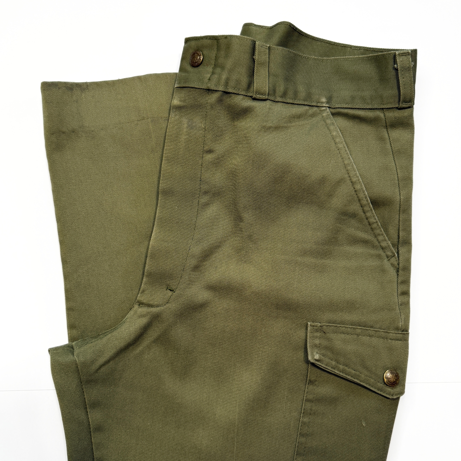 Vintage 1960s Boy Scouts of America Olive Green Uniform Pants  - Shop ThreadCount Vintage Co.