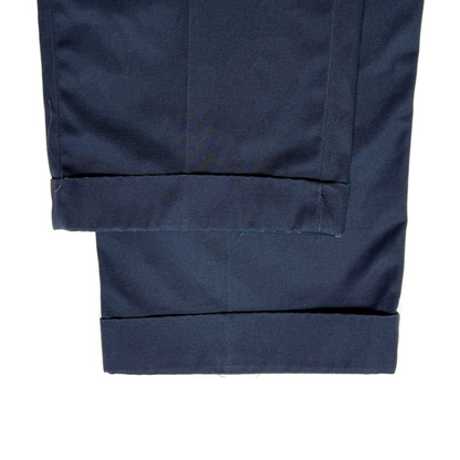 1960s Navy Blue Perma-Prest Chino Workwear Pants  - Shop ThreadCount Vintage Co.