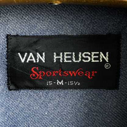 1970s Dark Blue Leisure Suit Jacket  - Shop ThreadCount Vintage Co.