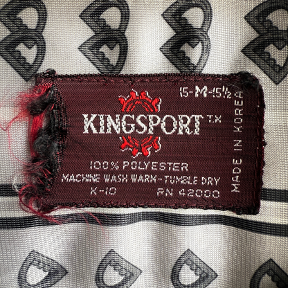 1970s Striped Geometric Pattern Disco Shirt  - Shop ThreadCount Vintage Co.