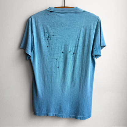 1950s Distressed Blue Selvedge Pocket Tee  - Shop ThreadCount Vintage Co.