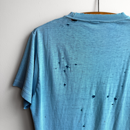 1950s Distressed Blue Selvedge Pocket Tee  - Shop ThreadCount Vintage Co.
