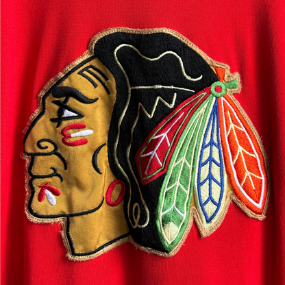 1970s Chicago Blackhawks Distressed Hockey Jersey  - Shop ThreadCount Vintage Co.