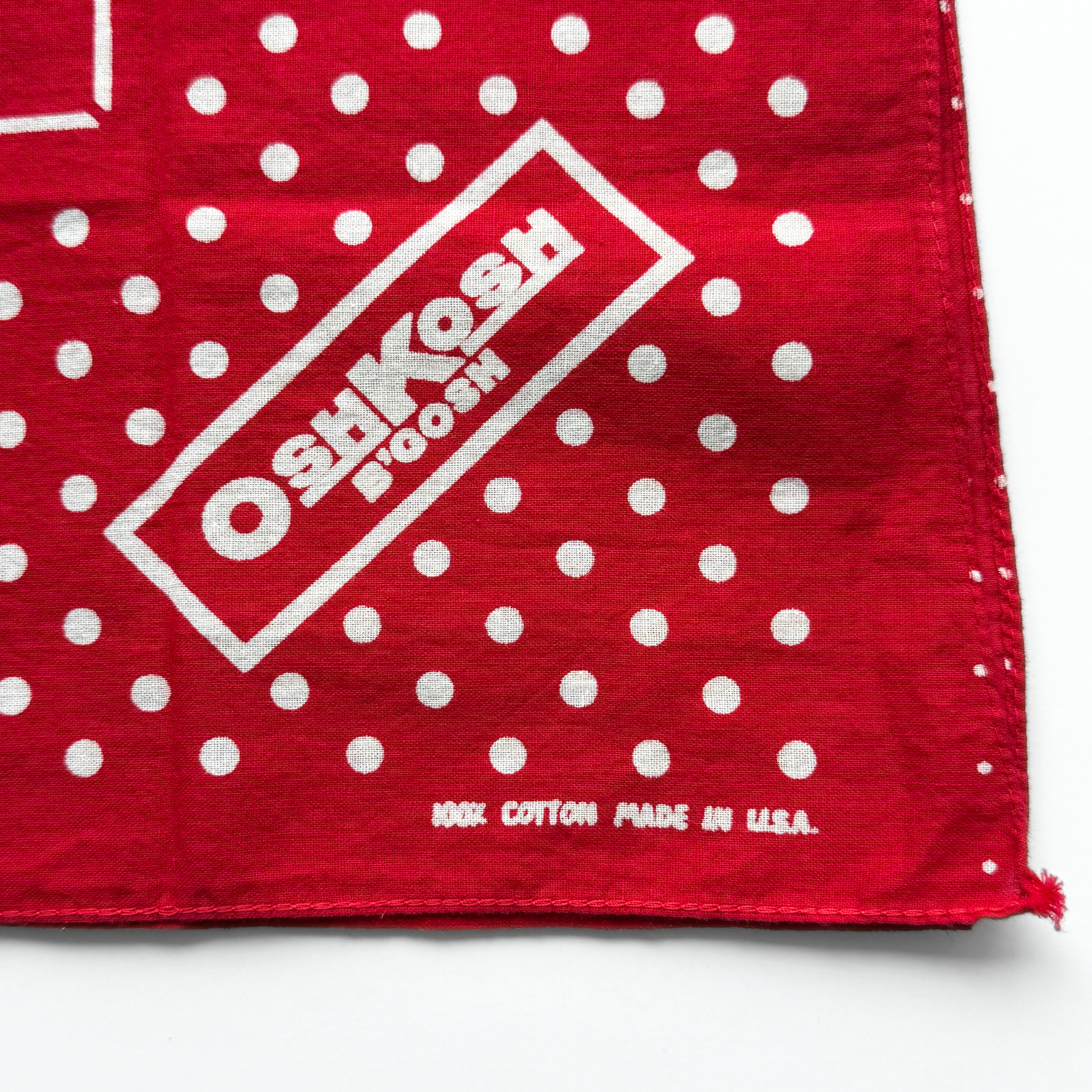 Vintage 1980s OshKosh B'Gosh Workwear Red Advertising Bandana  - Shop ThreadCount Vintage Co.