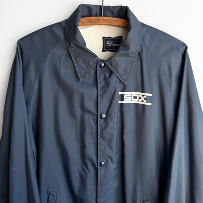 1980s Chicago White Sox Navy Blue Windbreaker Jacket  - Shop ThreadCount Vintage Co.