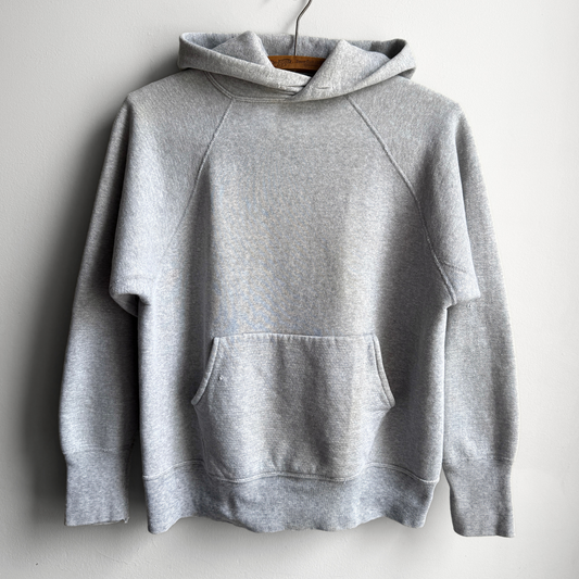 Vintage 1960s Heather Grey Heavy Cotton Hoodie  - Shop ThreadCount Vintage Co.