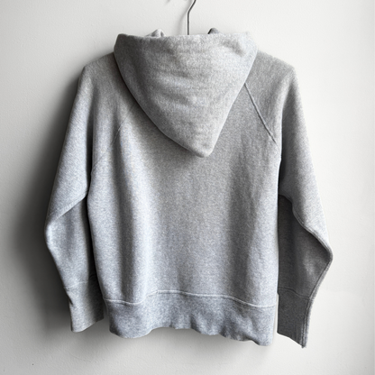 1960s Heather Grey Heavy Cotton Hoodie  - Shop ThreadCount Vintage Co.