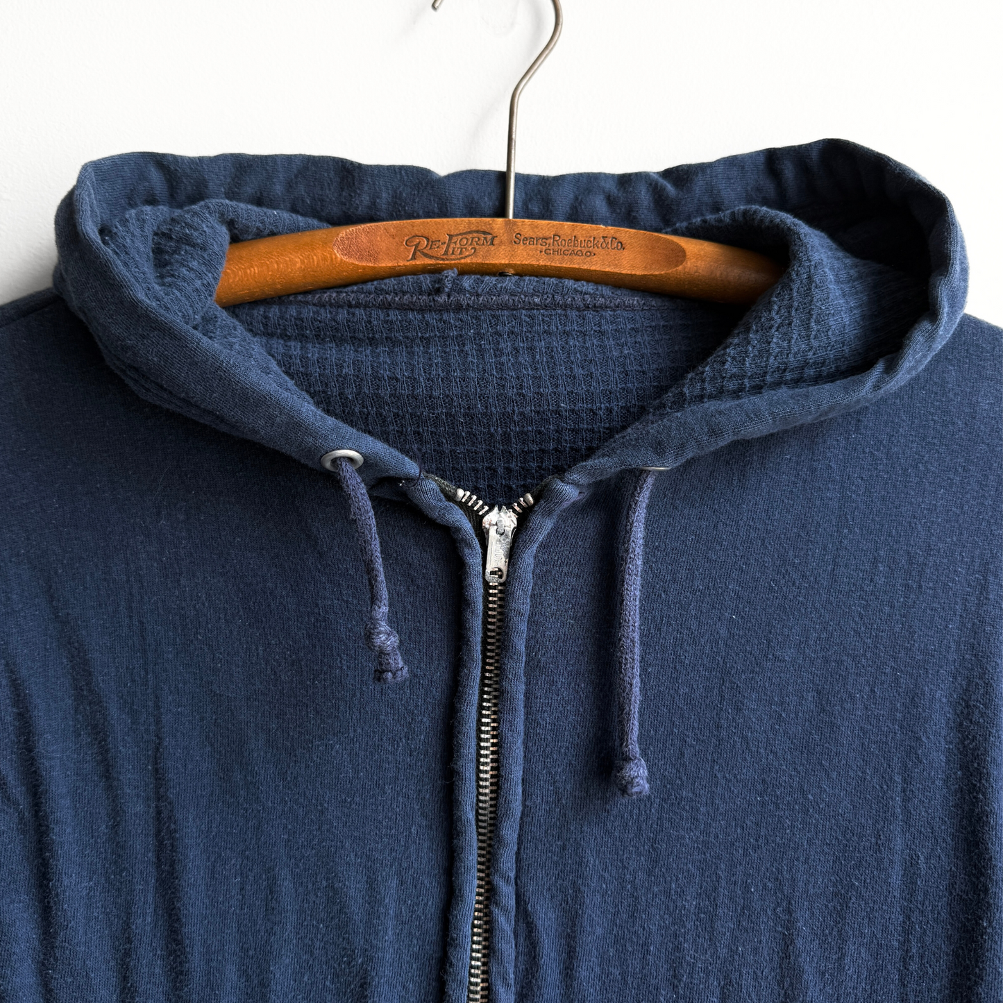 1960s Utility Wear Thermal Lined Zip Up Hoodie  - Shop ThreadCount Vintage Co.
