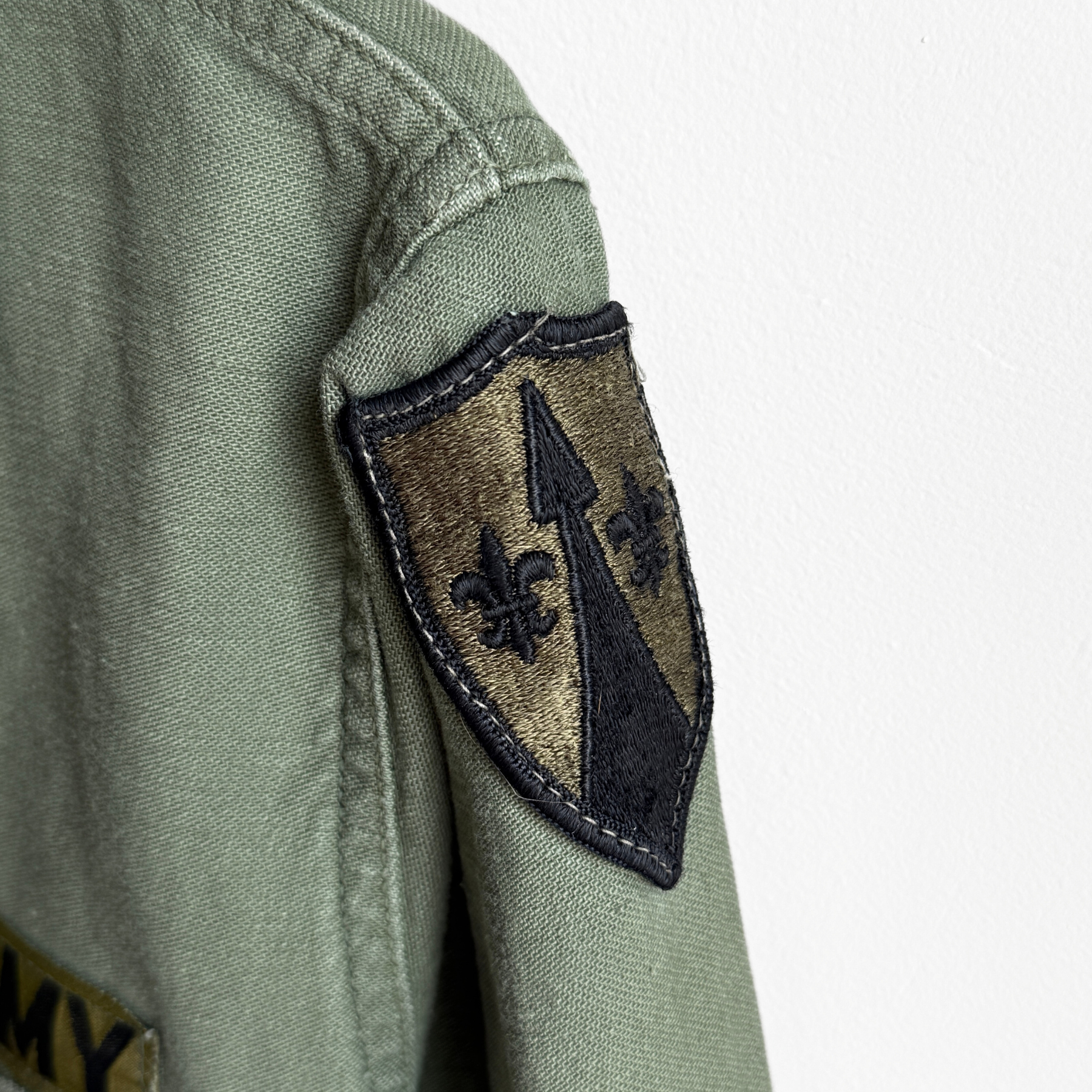 Vintage 1960s U.S. Army OG 107 Sateen Fatigue Field Shirt  - Shop ThreadCount Vintage Co.