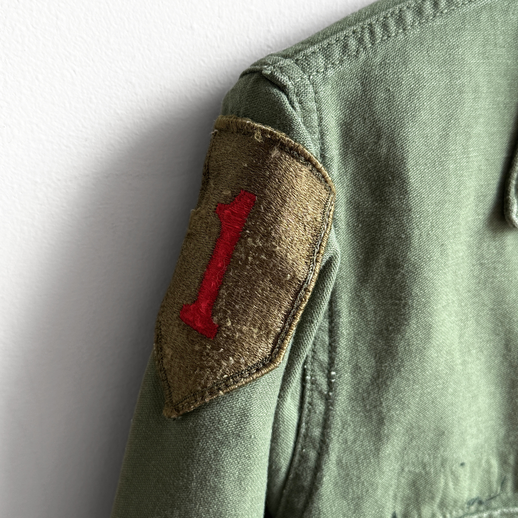 Vintage 1960s U.S. Army OG 107 Sateen Fatigue Field Shirt  - Shop ThreadCount Vintage Co.