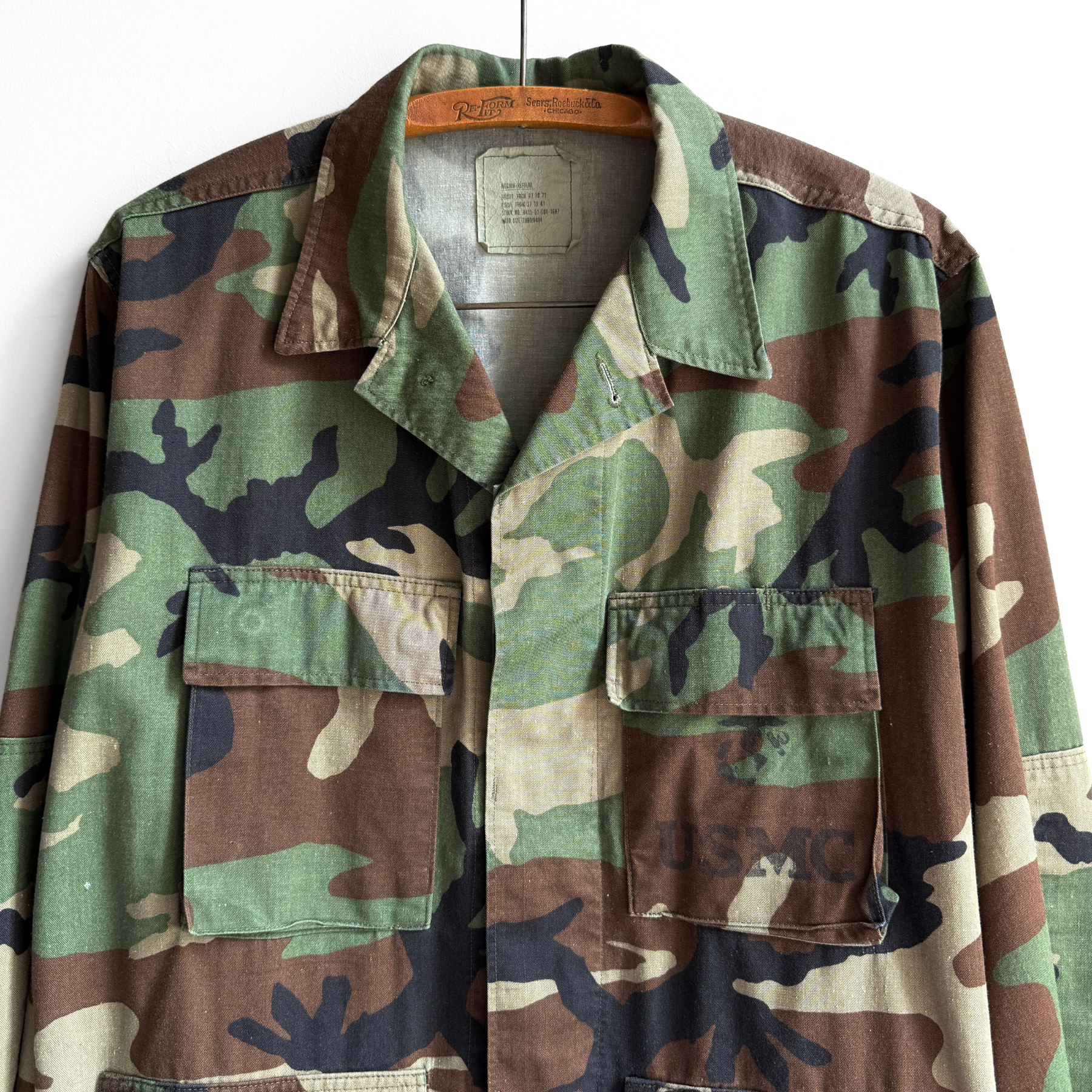 Vintage 1980s U.S. Army USMC BDU Cargo Field Coat  - Shop ThreadCount Vintage Co.