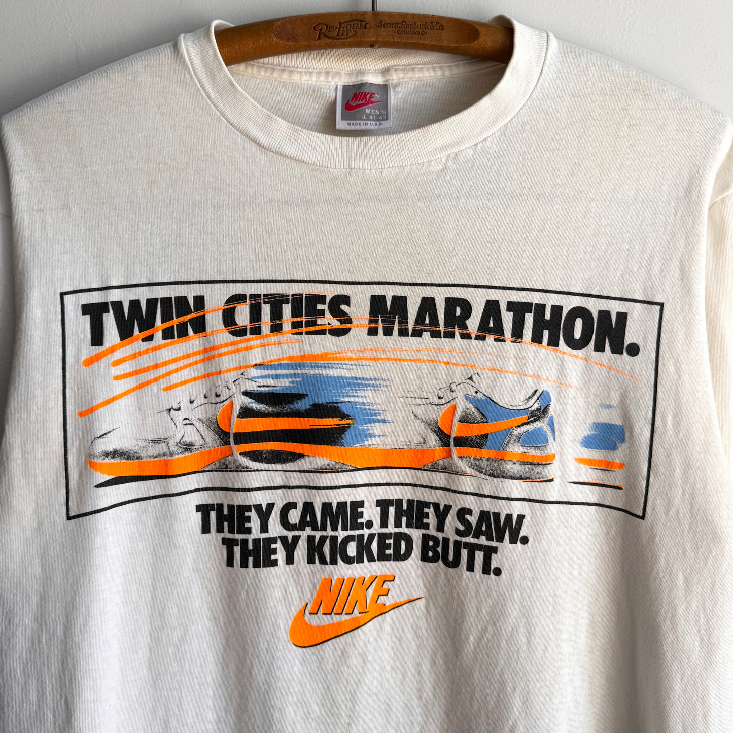 1990s Twin Cities Marathon Graphic Long Sleeve  - Shop ThreadCount Vintage Co.