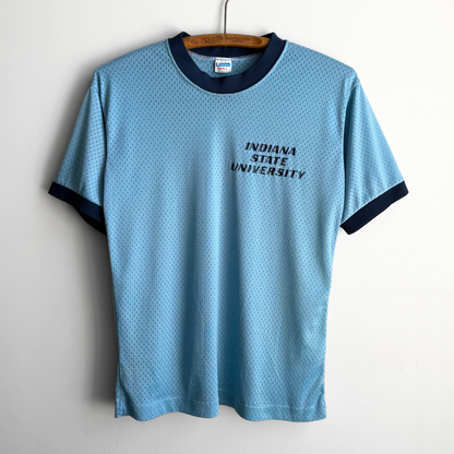 1970s Indiana State University Mesh Ringer Tee  - Shop THREADCOUNT Vintage Co.