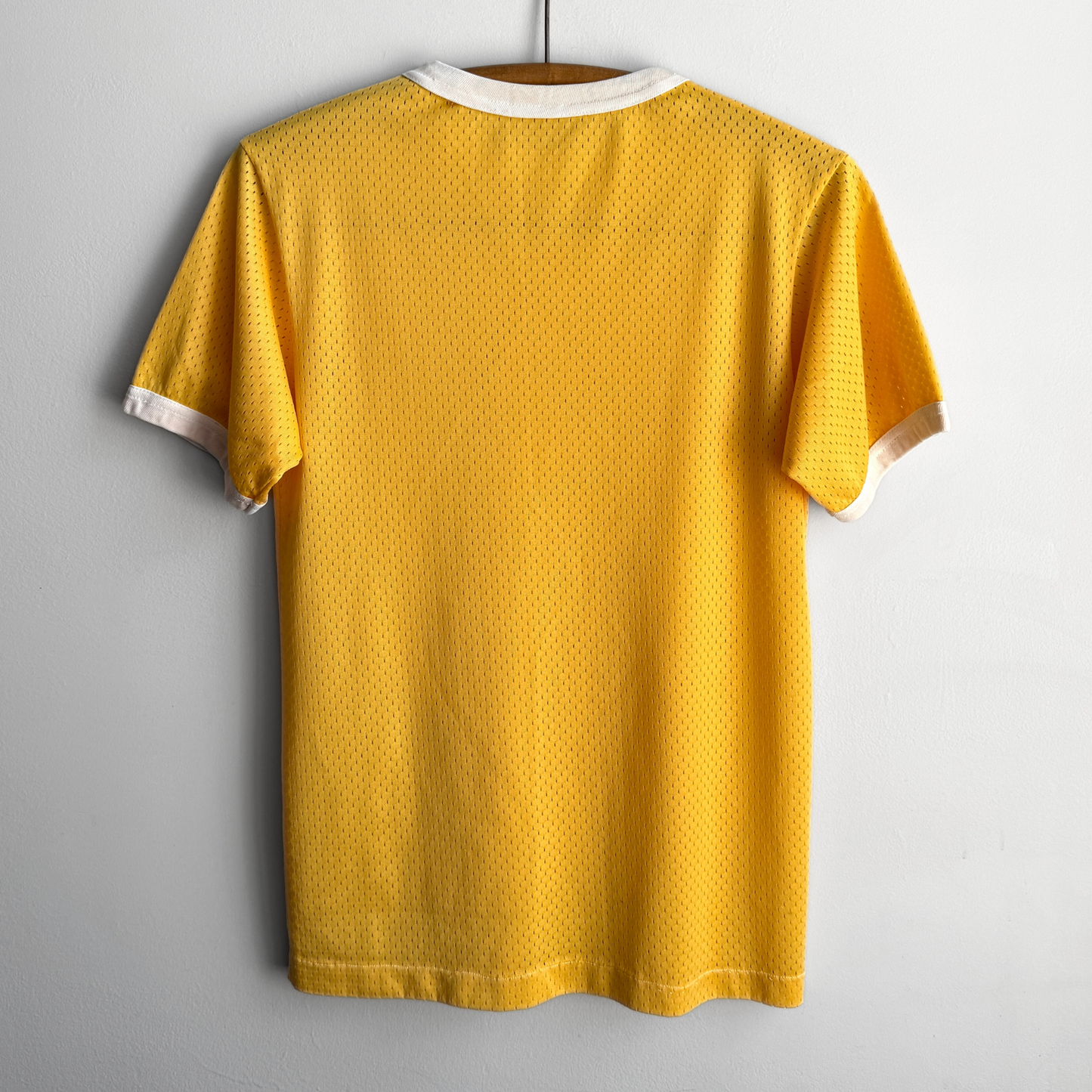 1980s Yellow Mesh Ringer Tee  - Shop ThreadCount Vintage Co.