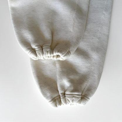 1950s White Cotton Expansion Gusset Sweatpants  - Shop ThreadCount Vintage Co.