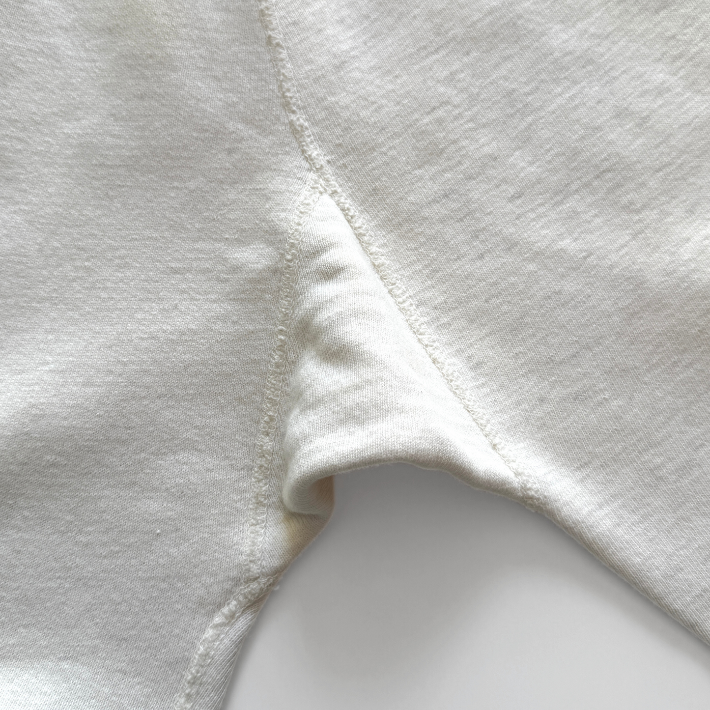 1950s White Cotton Expansion Gusset Sweatpants  - Shop ThreadCount Vintage Co.