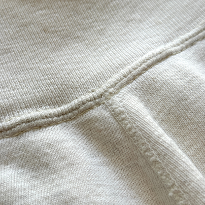 1950s White Cotton Expansion Gusset Sweatpants  - Shop ThreadCount Vintage Co.