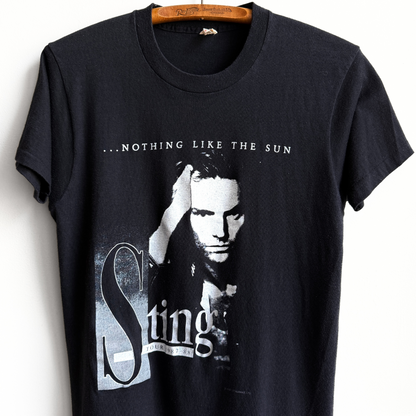 1980s Sting Nothing Like The Sun Graphic Tour Tee  - Shop THREADCOUNT Vintage Co.