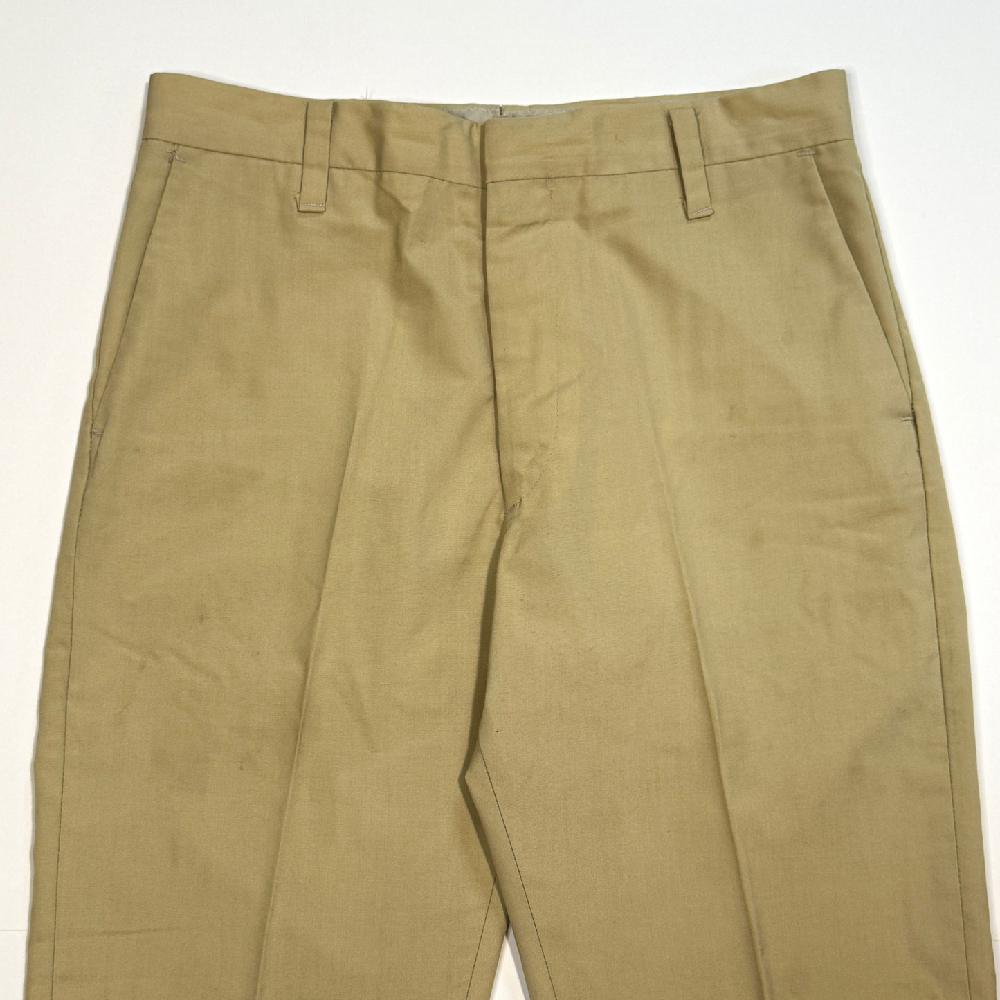 1960s Tan Perma-Prest Chino Workwear Pants  - Shop THREADCOUNT Vintage Co.
