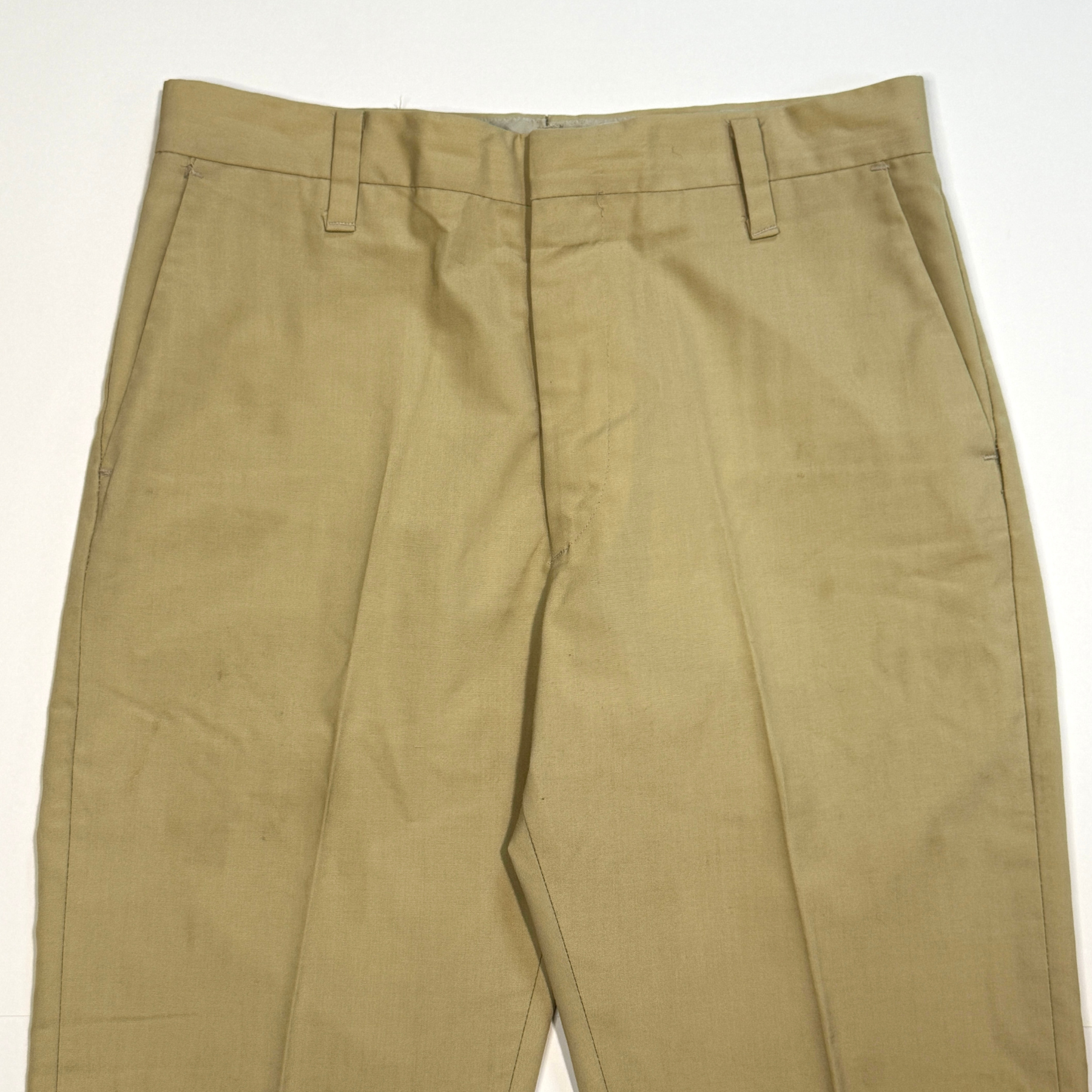 1960s Tan Perma-Prest Chino Workwear Pants  - Shop THREADCOUNT Vintage Co.