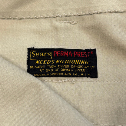 1960s Tan Perma-Prest Chino Workwear Pants  - Shop THREADCOUNT Vintage Co.