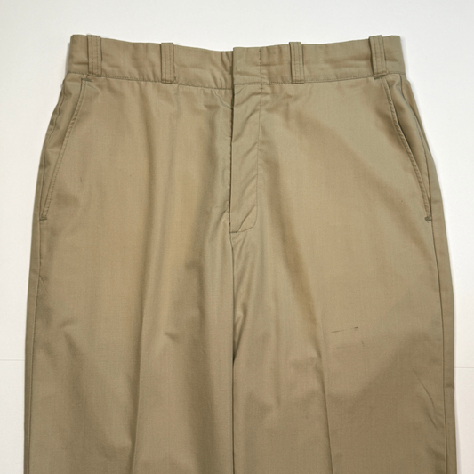 1970s Tan Perma-Prest Chino Workwear Pants  - Shop THREADCOUNT Vintage Co.
