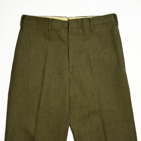 1950s Military Green Whipcord Uniform Dress Pants  - Shop THREADCOUNT Vintage Co.