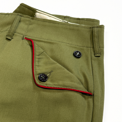 1960s Green Flap Pocket Uniform Pants  - Shop THREADCOUNT Vintage Co.