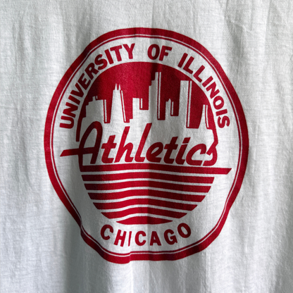 1980s University of Illinois Athletics Chicago Ringer Tee  - Shop THREADCOUNT Vintage Co.