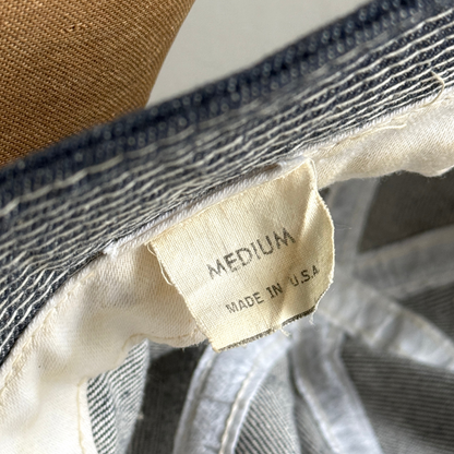 1970s Indigo Blue Denim Bucket Hat  - Shop THREADCOUNT Vintage Co.