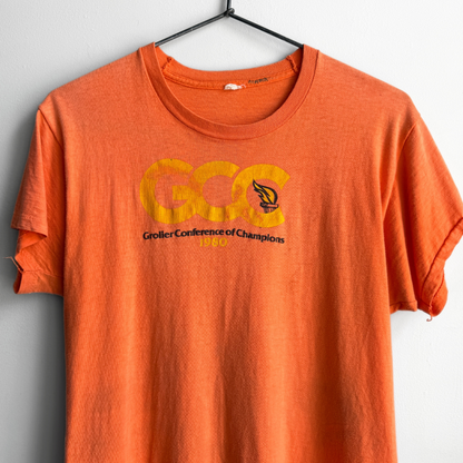 1980s Orange Sun Faded Grolier Graphic Tee